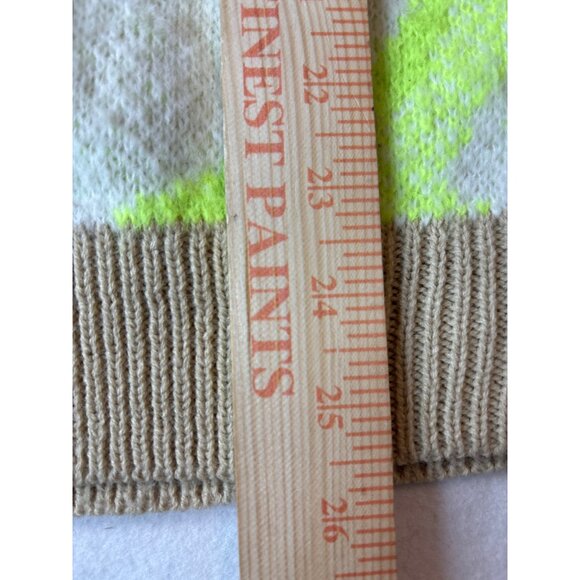 Bershka Neon Wave Pattern Sweater size M-L - Picture 5 of 13